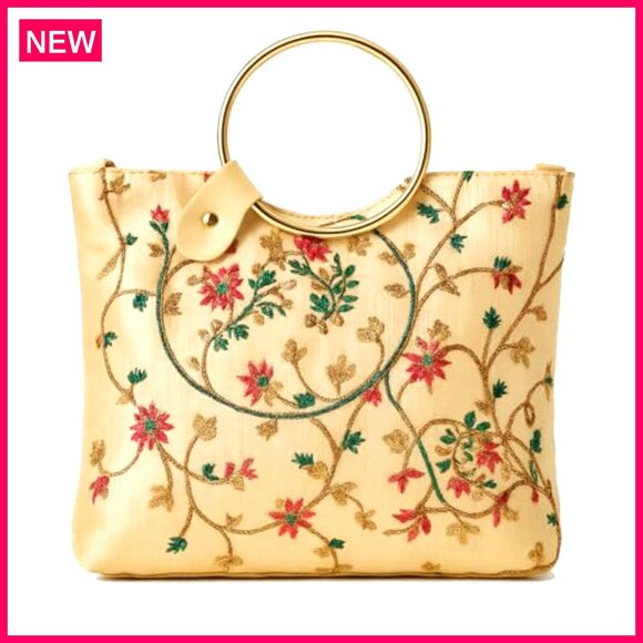 Handcrafted Embroidered Crossbody Bag for Weddings & Special Occasions - Picture 2 of 8